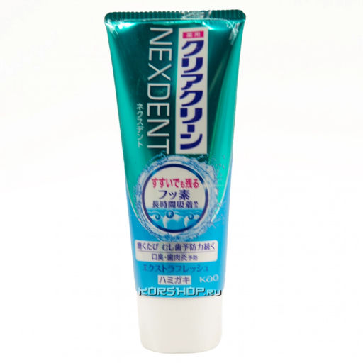 Зубная паста с микрогранулами Экстра Свежесть Clear Clean NEXDENT Extra Fresh KAO, Япония, 120 г Акция