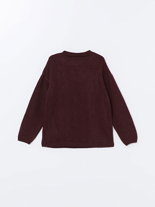 Bisiklet Yaka K?z ?ocuk Triko Kazak - Waikiki фото 3