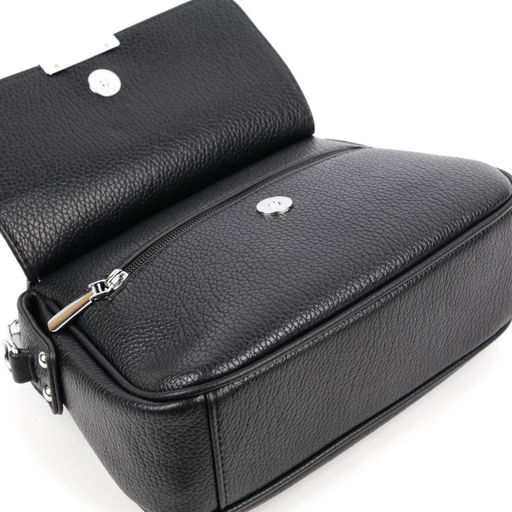 Женская сумка через плечо из эко кожи 8857 Блек - Cidirro фото 4