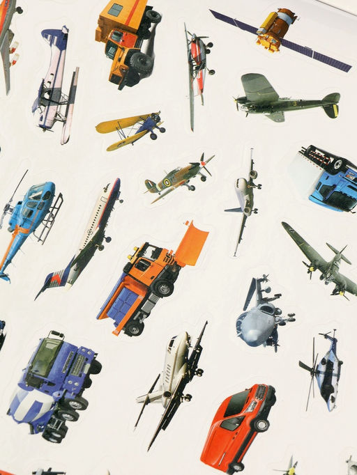 Цена за 2 шт. All Types Of Vehicles Sticker Book 250 Stickers For Kids