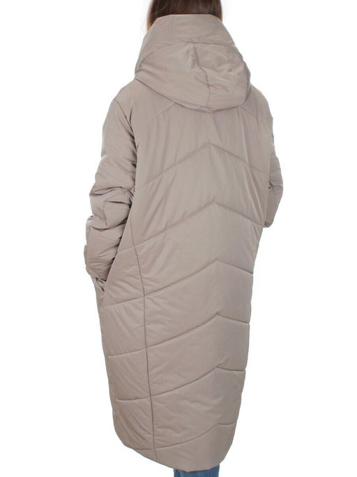 M-9070 GRAY/BEIGE Пальто зимнее женское CORUSKY (верблюжья шерсть) - Fashion фото 4