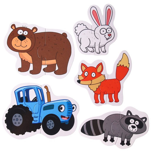 Макси-пазлы Синий трактор: Лесные жители  фото 2