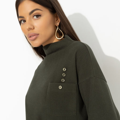 Джемпер со сборкой Долгожданное приглашение (green) - Charutti фото 9