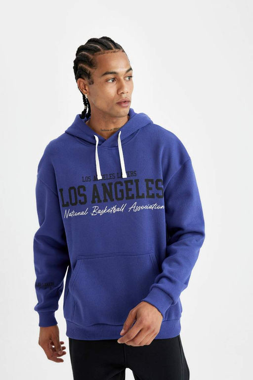DeFactoFit Толстовка комфортного кроя с капюшоном NBA Los Angeles Lakers  фото 4