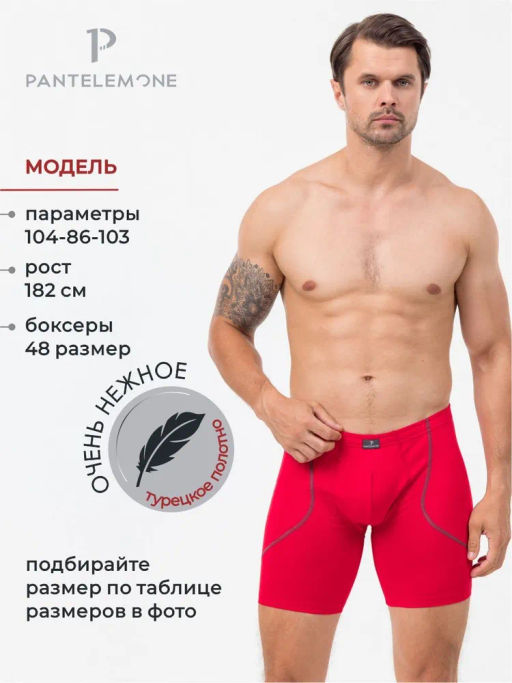 Трусы шорты удлиненные мужские PMHLL-1469 - Pantelemone фото 25