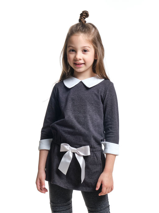 Футболка для девочки UD 1228 черный - Mini maxi фото 2