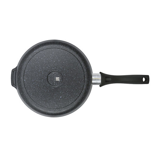 ЛА_АП_GRANIT (black) Сковорода глубокая 240мм с ручкой, , арт. сггч240а