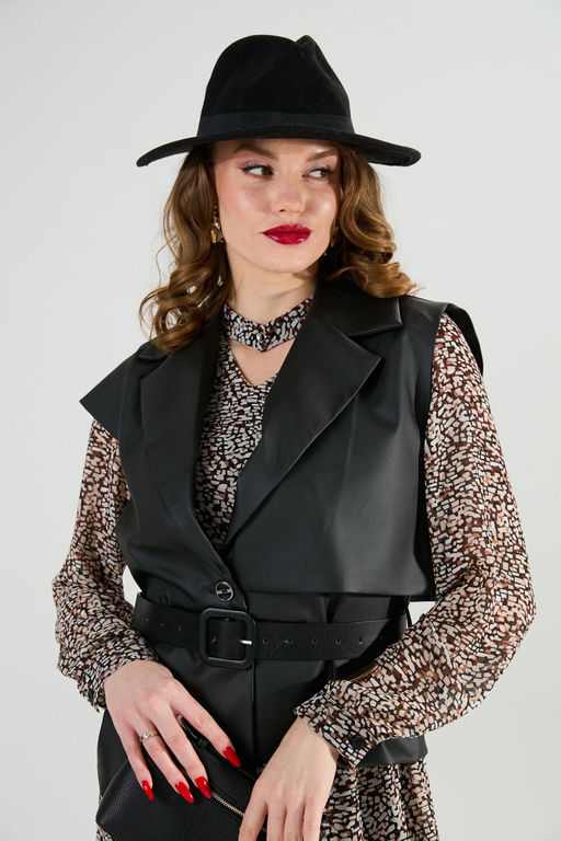 Костюм NIKVA н1020-1 коричневый мультиколор и чёрный  фото 6