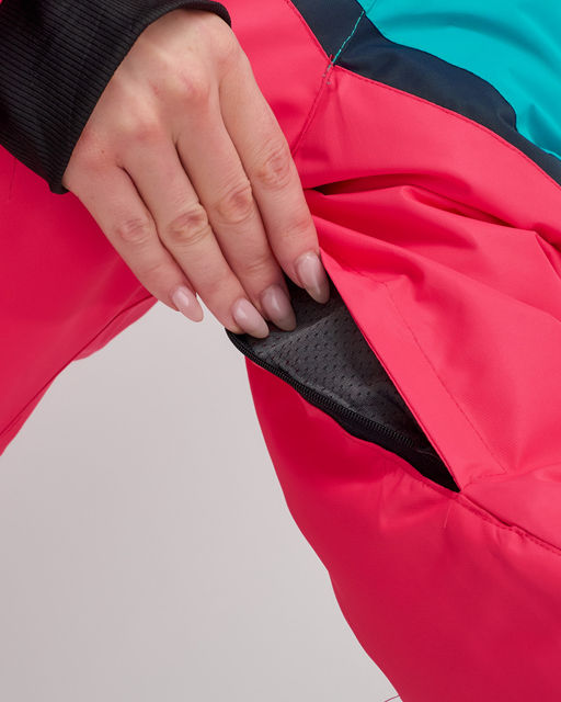 Горнолыжный костюм женский зимний розового цвета 02390R - Mtforce фото 8