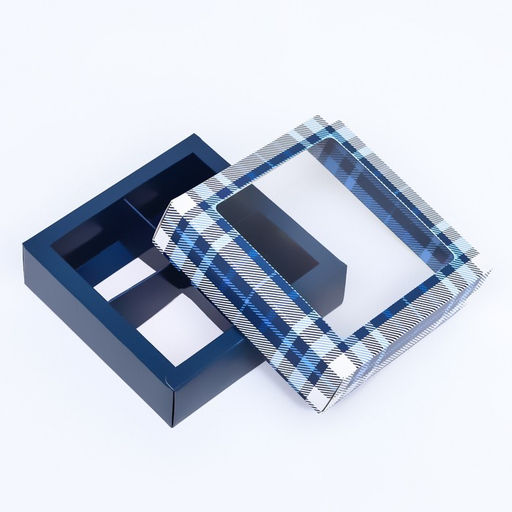 Цена за 2 шт. Коробка для 4 конфеты, «Мужской» 12.6×12.6×3.5 см