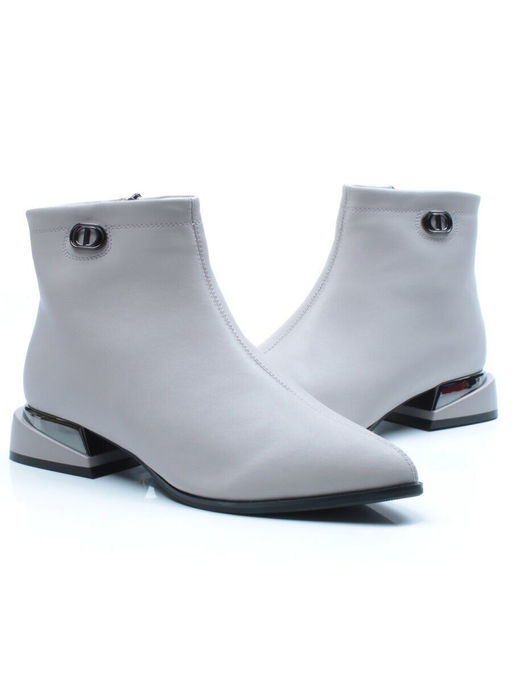 01-PCG266-3 GRAY/BEIGE Ботинки демисезонные женские - No name фото 12