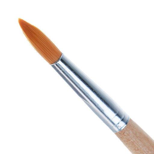 Цена за 10 шт. Кисть для рисования, нейлон, № 12, круглая, деревянная ручка, международный размер