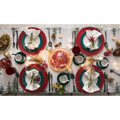 Скатерть Этель Праздник в лесу 147х110 см с ГМВО,100% хлопок,саржа 190гр/м2  фото 11