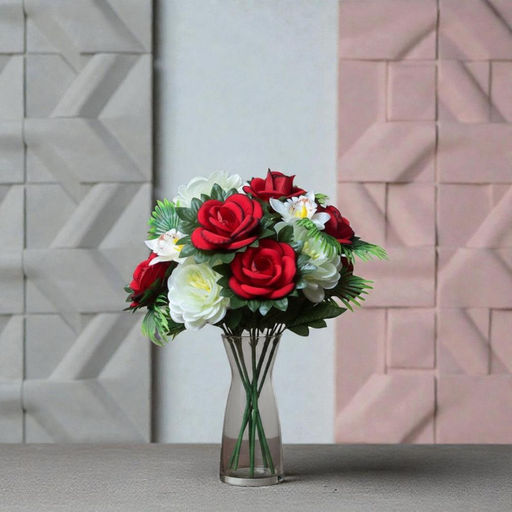 Розы, букет 12 веточек, высотой 55см