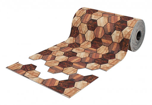 Коврик-дорожка SHAHINTEX DIGITAL PRINT (19) Паркет 100х1500 коричневый