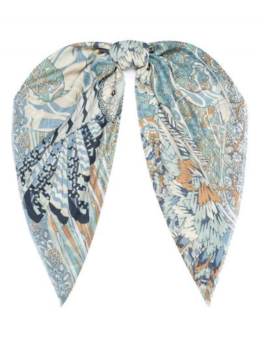 Платок жен. шелк+шерсть+мод 120х120 E16-8225-12 - Eleganzza фото 9