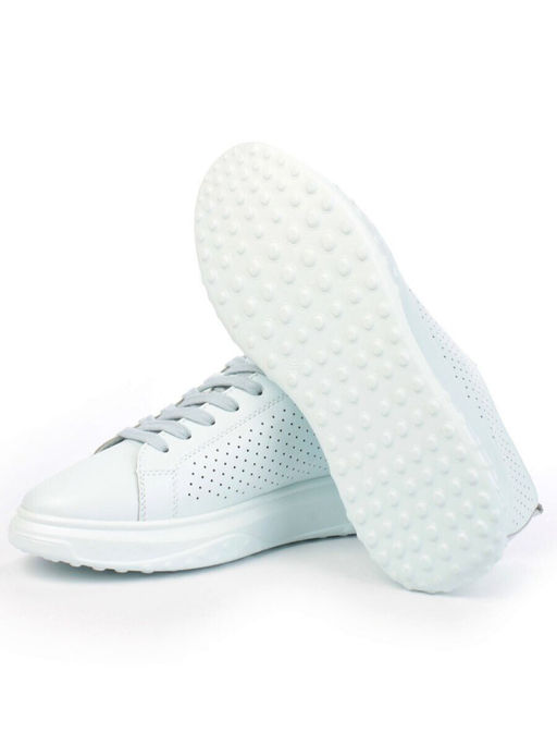 05-PDXL141-2 LT. BLUE Кроссовки женские (натуральная кожа)
