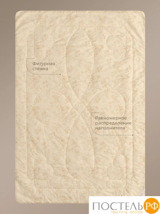 Одеяло CASSIA ХЛОПОК НАТУРЭЛЬ хл./хл.вол/микровол., 200 г/м2, КТ  фото 6