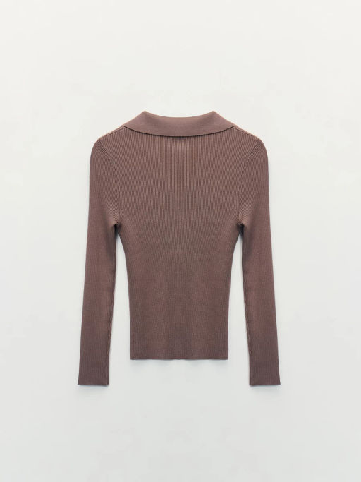 Джемпер из вискозы с отложным воротником / Zarina  фото 7