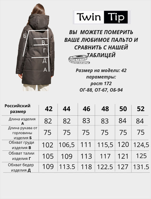 Полупальто деми / 53925 - Twin tip фото 9