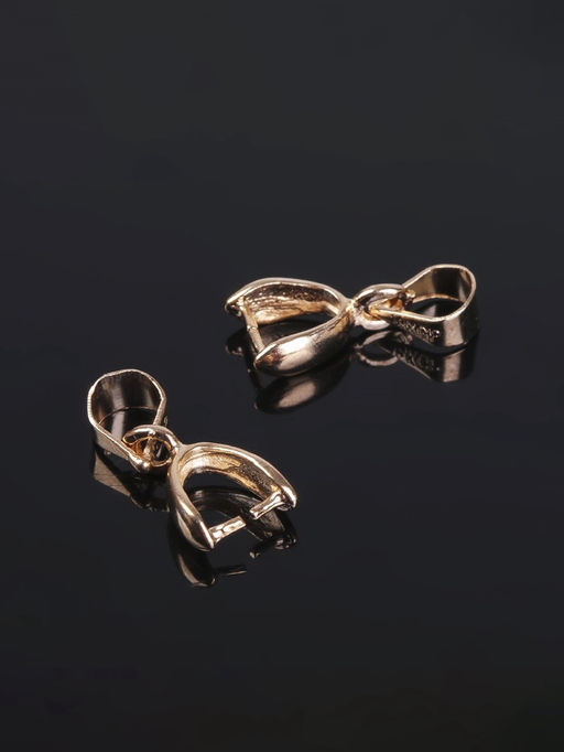 Держатель для кулона, 14?6 мм (набор 5 шт.), К214, цвет золото