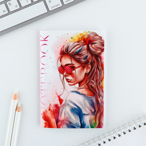 Цена за 4 шт. МИКС блокнотов А6, 32 листа Девушки - Artfox фото 3