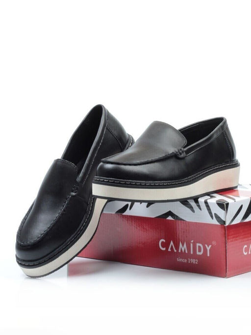 03-5060-2 BLACK Лоферы женские (натуральная кожа)