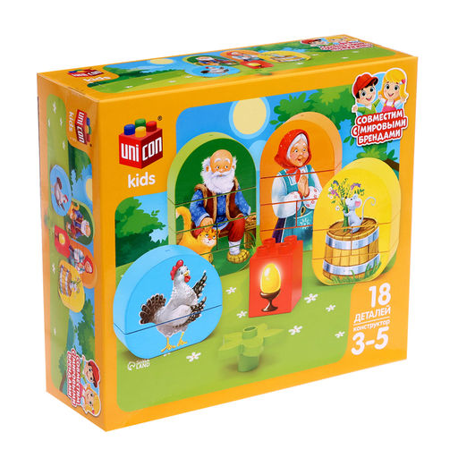 Конструктор Курочка ряба, 18 деталей - Unicon фото 2