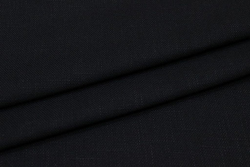 Конопля с хлопком-диагональ цв.Черный, СОРТ2, ш.1.4м, конопля-80%, хлопок-20%, 246гр/м.кв - Купава фото 5