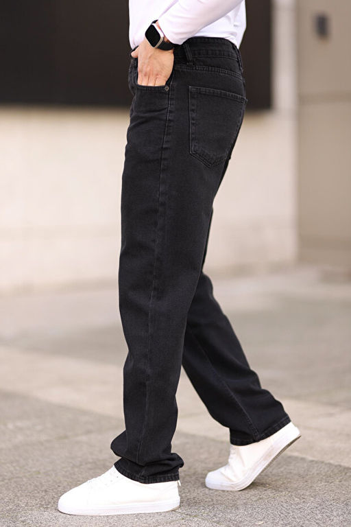 Siyah Smoke Erkek Baggy Fit Jeans Kot Pantolon TMNAW24JE00027 - Trendyolmilla фото 2