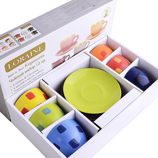 30449 Чайный набор Loraine 12пр керамика LR (х6) - Mayer&boch фото 4