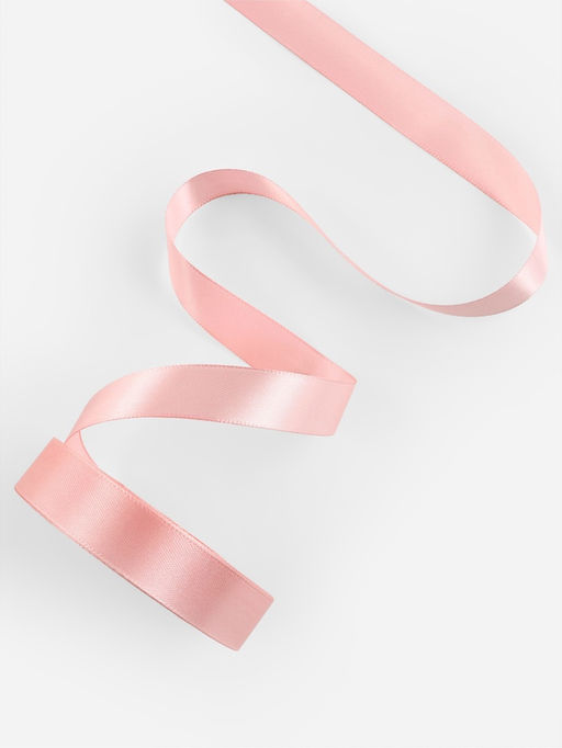 Лента атласная, 20 мм × 23±1 м, розовая
