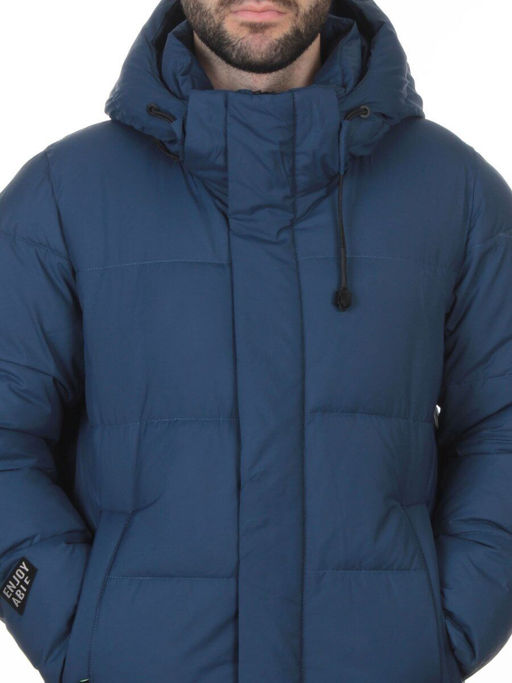 6591 BLUE Куртка мужская зимняя (200 гр. холлофайбер)