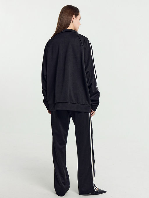 Брюки женские черные со светло-молочными лампасами черный +св.молочный 182498 - Mark formelle фото 14