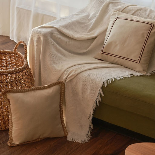 Наволочка декоративная с окантовкой SL Home «СофтЛайнс», 43×43 см, хлопок 100%