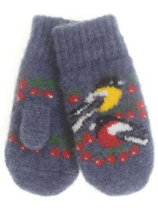 Варежки детские круговые Снегирь и синица 0504-4 - Рассказовские варежки фото 2