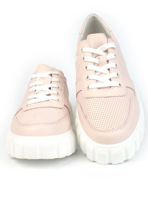 05-PDA97-2 PINK Кроссовки женские (натуральная кожа) - Фабричный китай фото 9