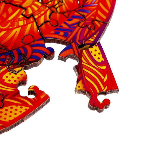 Пазл деревянный фигурный Огненные лисы, парный - Puzzle фото 4