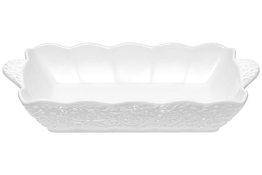 Блюдо для сервировки 800 мл 27*16*5 см Веточки-цветочки, фарфор - Elan gallery фото 5