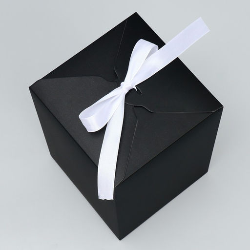 Складная коробка Черная, 12 18 12 см - Дарите счастье фото 2