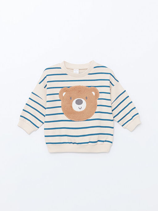 Bisiklet Yaka Erkek Bebek Sweatshirt