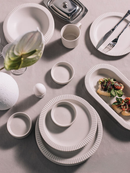 Тарелки Magistro Jarwah Lausanne, d=25 см, обеденные, набор 2 шт., фарфор, белые