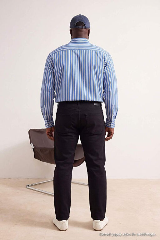 B_y_k Beden Lacivert Regular Fit Esnek Kuma_ Pantolon TMNSS26AR00005