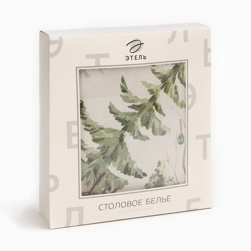 Скатерть Этель Лесная сказка, d=148 см, саржа, хлопок, 190г/м2  фото 10