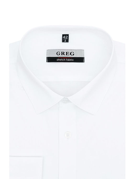 Сорочка мужская длинный рукав GREG 100/237/WH/ZVN STRETCH_V  фото 3