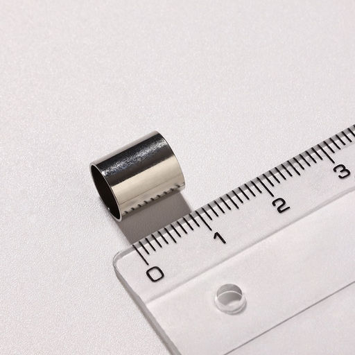 Замок-концевик магнитный, L=20 мм, вн.d=8 мм, (набор 3 шт.), цвет серебро