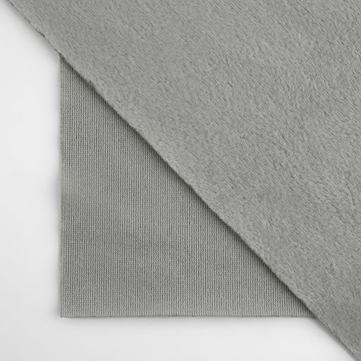 Цена за 2 шт. Лоскут плюш, 50×50 см, 220 г/м², №106 серый