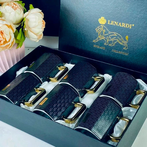 Набор из 6 кружек 350мл в под.уп. Фарфор арт.106-328 /LENARDI/