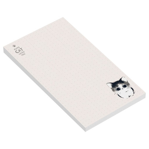 Блок для записей MESHU "Cute cats" 10*17см 50л., с дизайном, на склейке (MS_65017) плотность 80г/м2