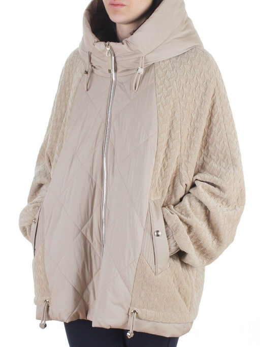 18518-1 BEIGE Куртка демисезонная женская